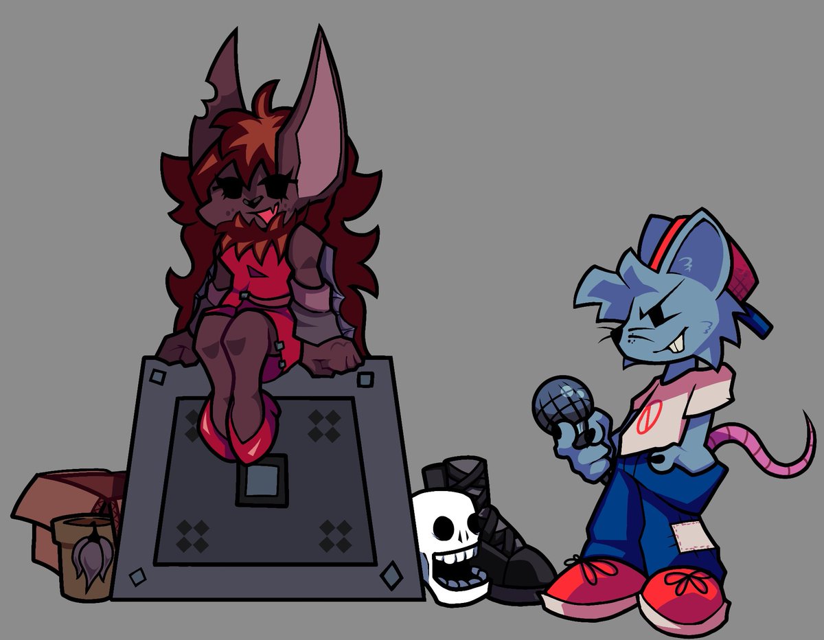 YfHmx09's tweet photo. RATFRIEND &amp; BATFRIEND
#fnf #fridaynightfunkin https://t.co/xbqN3vNV2K