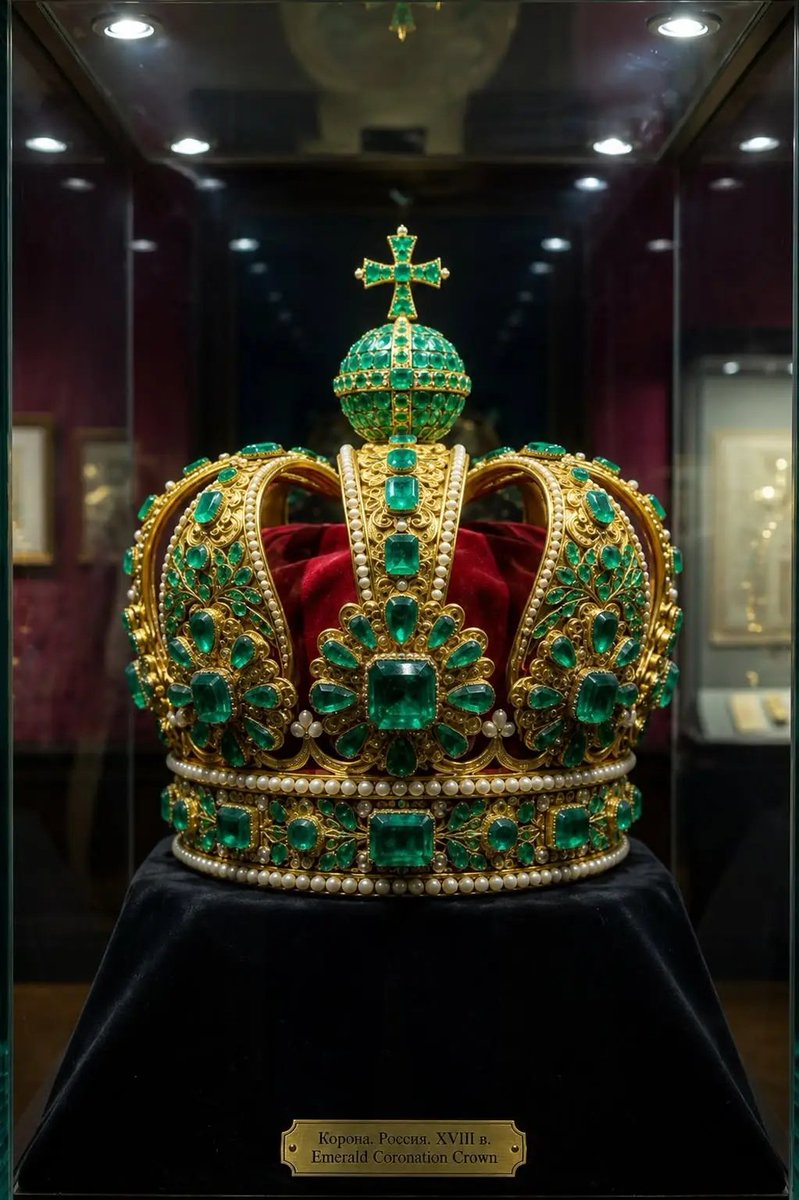 francesafetytra's tweet photo. The Crown of Empress Eugénie was created in 1855 for Empress Eugénie, the wife of Napoleon III, during the glittering era of France’s Second Empire.

Crafted by renowned Parisian jeweler Gabriel Lemonnier, the crown embodied the grandeur, wealth, and artistic excellence that the imperial court sought to project to Europe.**

The masterpiece was fashioned from gold and silver and originally adorned with thousands of diamonds, reflecting the lavish tastes of the imperial regime.

Unlike many royal crowns created solely for coronations, Eugénie’s crown was designed as a ceremonial symbol of imperial prestige and was worn on important state occasions.
Its elegant arches, sparkling gemstones, and refined craftsmanship made it one of the finest examples of 19th-century French jewelry artistry.

The crown was unveiled during the 1855 Exposition Universelle in Paris, a world’s fair intended to showcase France as a center of culture, industry, and luxury.

Following the collapse of the Second Empire in 1870 after the Franco-Prussian War, much of the French Crown Jewels collection faced an uncertain future.

In 1887, the French Third Republic ordered the sale of most of the Crown Jewels to prevent any future monarchist restoration, but Eugénie’s crown was spared because of its exceptional historical and artistic significance.

Today, the crown is preserved in the Louvre Museum, where it stands as a rare surviving relic of France’s last imperial court.

More than a dazzling jewel, the Crown of Empress Eugénie remains a symbol of the splendor, ambition, and ultimate downfall of Imperial France, capturing a remarkable chapter in the nation’s history.