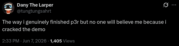 HourSilver75's tweet photo. @shinAzzaelradio @marcelobster He didn't say that though. The explanation is that he cracked the demo despite it having Denuvo which also doesn't have a crack yet.

https://t.co/SUK3FaLblV https://t.co/rruCSN3Z4W