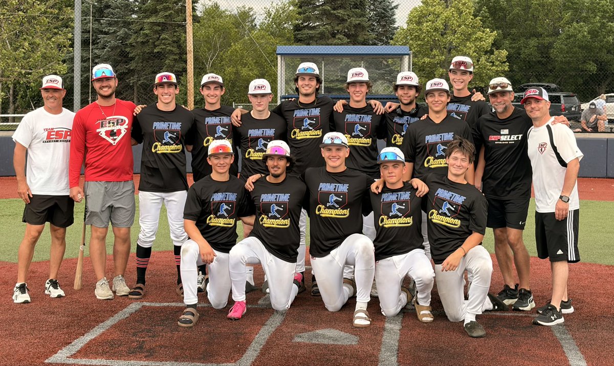 TaddGibby24's tweet photo. Congrats 2 Coach @CTurnquist_10 & the ESP Select 16u Black squad winning the @PrimetimeIL HS Kane County Challenge.  Not easy to go 6-0 any weekend! Coaches are super proud of the way these boys came together & battled all the way to the end! Chase Engel & Gabe Pilon get it done on the mound in the semifinal & championship final respectively.  #ESPTrained #ESPFamily #ESPChampions #ChampionshipSunday #PitchingWinsChampionships #TheyRanTheTable #ESPComraderie 🏆