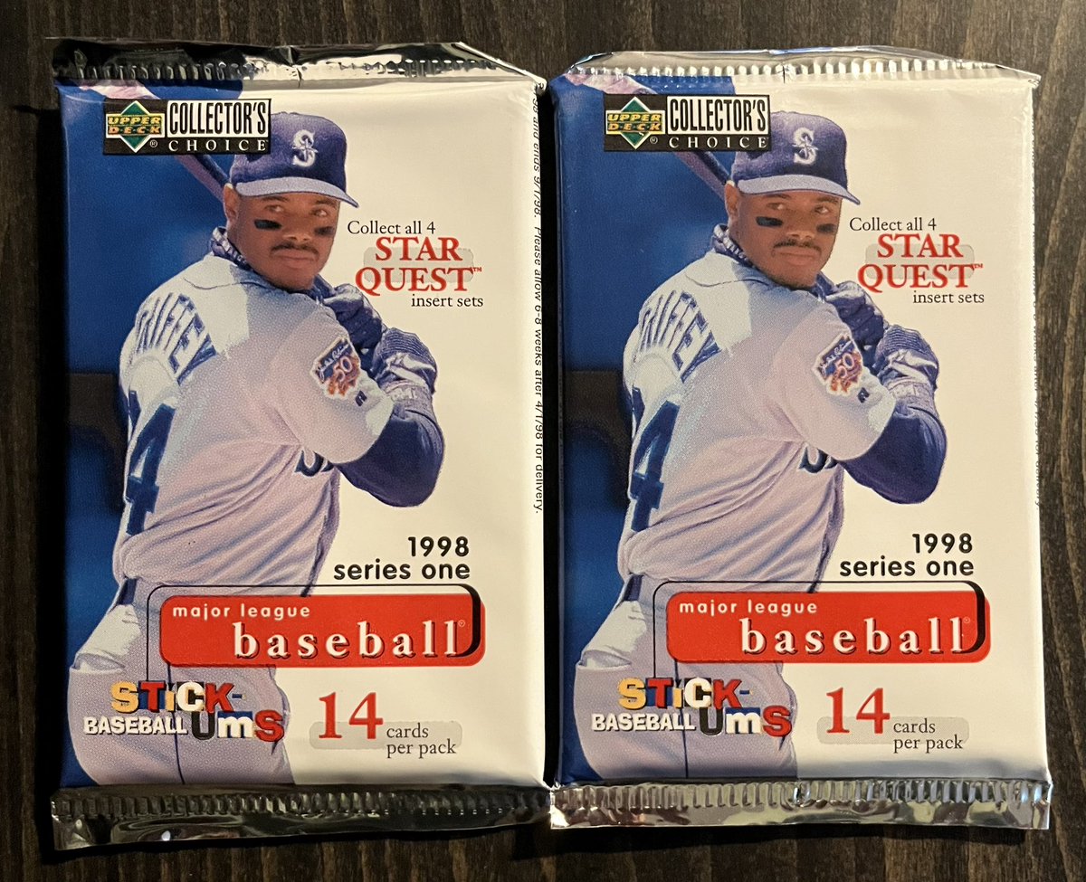 Jozaw1's tweet photo. Rip of the day

1998 Collector’s Choice

Really fun 2 packs https://t.co/KcSNsKLMv9
