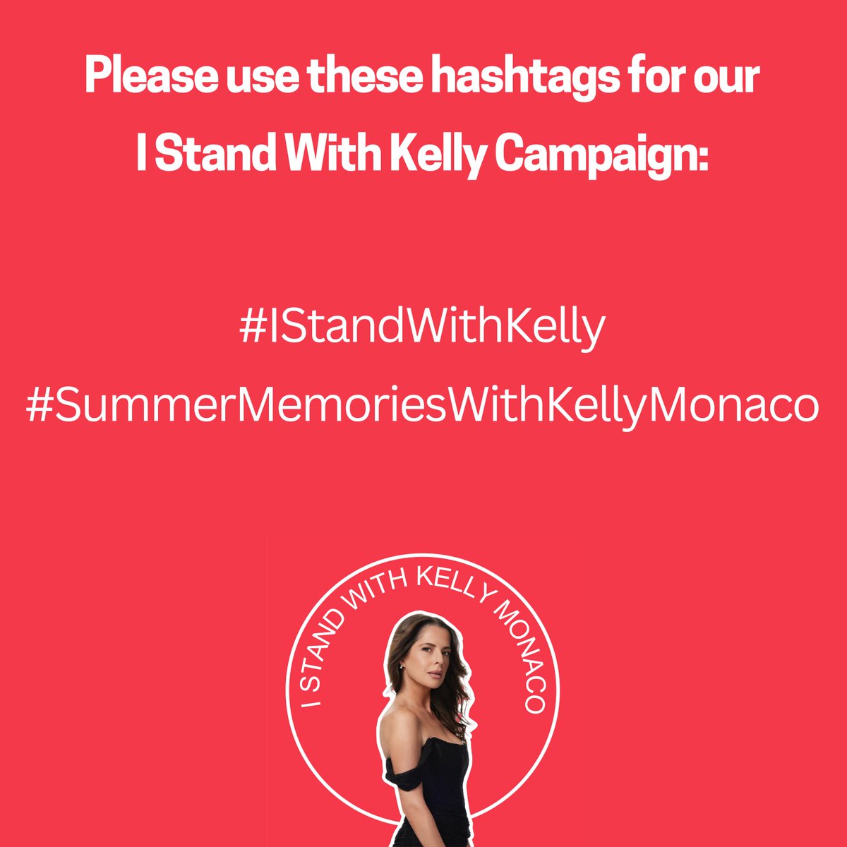 IStandWithKelly's tweet photo. Happy Sunday, KeMo Squad!!

This weeks hashtags will be: #IStandWithKelly #SummerMemoriesWithKellyMonaco

Let's remind everyone that we love and miss Kelly. We want her back on our screens where she belongs!

Per Kelly, please keep it kind and positive‍ 🌟 https://t.co/WFIYDw5vX6