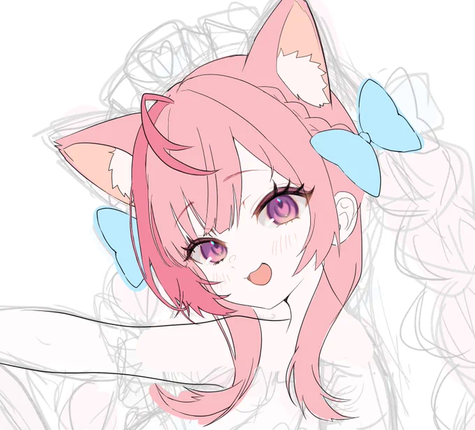 お顔がかわいく描けたので最高です!どうぞ楽しみにしててください～(*'▽`*)