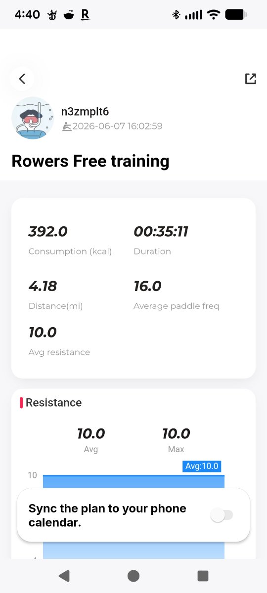 CryingJonesy's tweet photo. Finally decided to put batteries into the rower and see how far I'm rowing during these things.  At the end of the season I'll do a 5k all out and see how well I can do without dropping the handle 18 times.  #underdogcardioclub https://t.co/tR49Rn8rjc