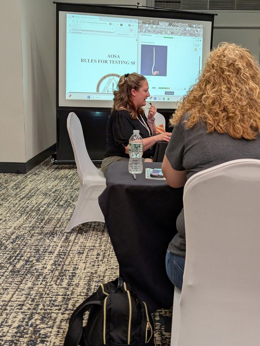 analyzeseeds's tweet photo. Tonight at the RST Exam Information and Study Session, analysts got practice solving purity equations and learned how our online testing is conducted. https://t.co/JPU71bil8L