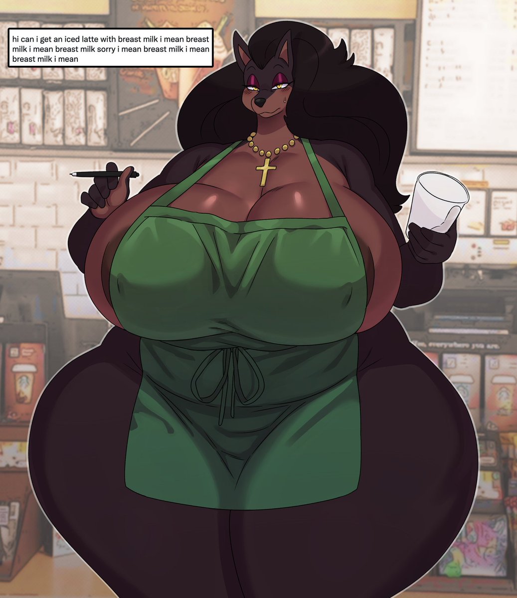 S1uttyWh0r3W1f3's tweet photo. "Uhhh.. ¿Porque cada vez que hago trabajo caritativo me piden lo mismo? Señor.. No tenemos leche materna en el menú.."

(🖤/🔁=💌)

#sexrol #lewdrp #nsfw https://t.co/VKMzIVflln