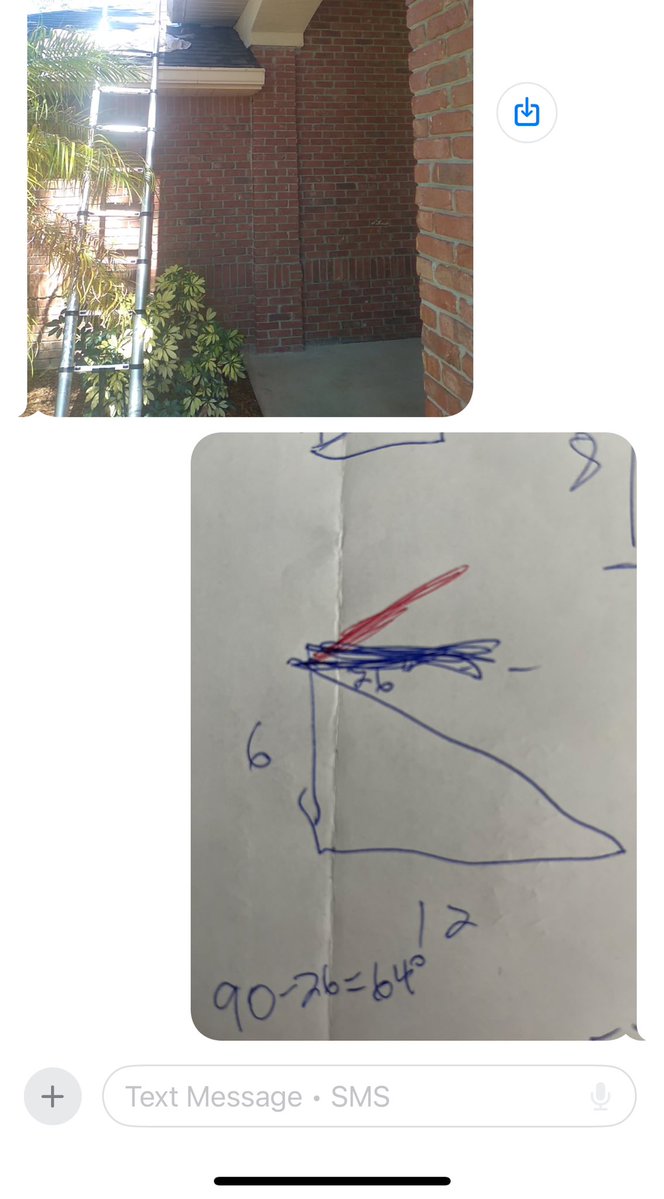 dailystem's tweet photo. Yes, sometimes you DO need trigonometry… like when your dad needs to know what angle to cut a trim piece on a 6-12 roof https://t.co/ttnvPNqujZ