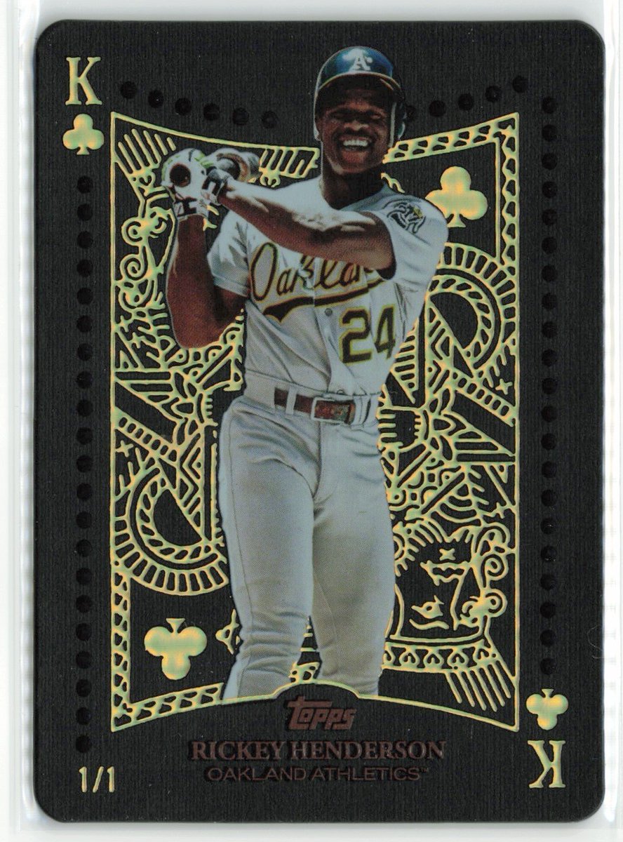 CardPurchaser's tweet photo. Look at this Rickey Henderson All Kings 1/1 that's listed on eBay #ad 

https://t.co/LRTri6oFsD https://t.co/XyQW9w0uVH