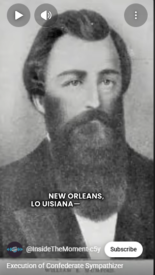 Tuberoot's tweet photo. (American History Sunday Binge)

Execution of Confederate Sympathizer

On June 7, 1862, Union Major General Benjamin Butler ordered the public execution of William B. Mumford, a local citizen who had torn down and destroyed the United States flag.
https://t.co/JO047rreDg https://t.co/zjniP57NFD