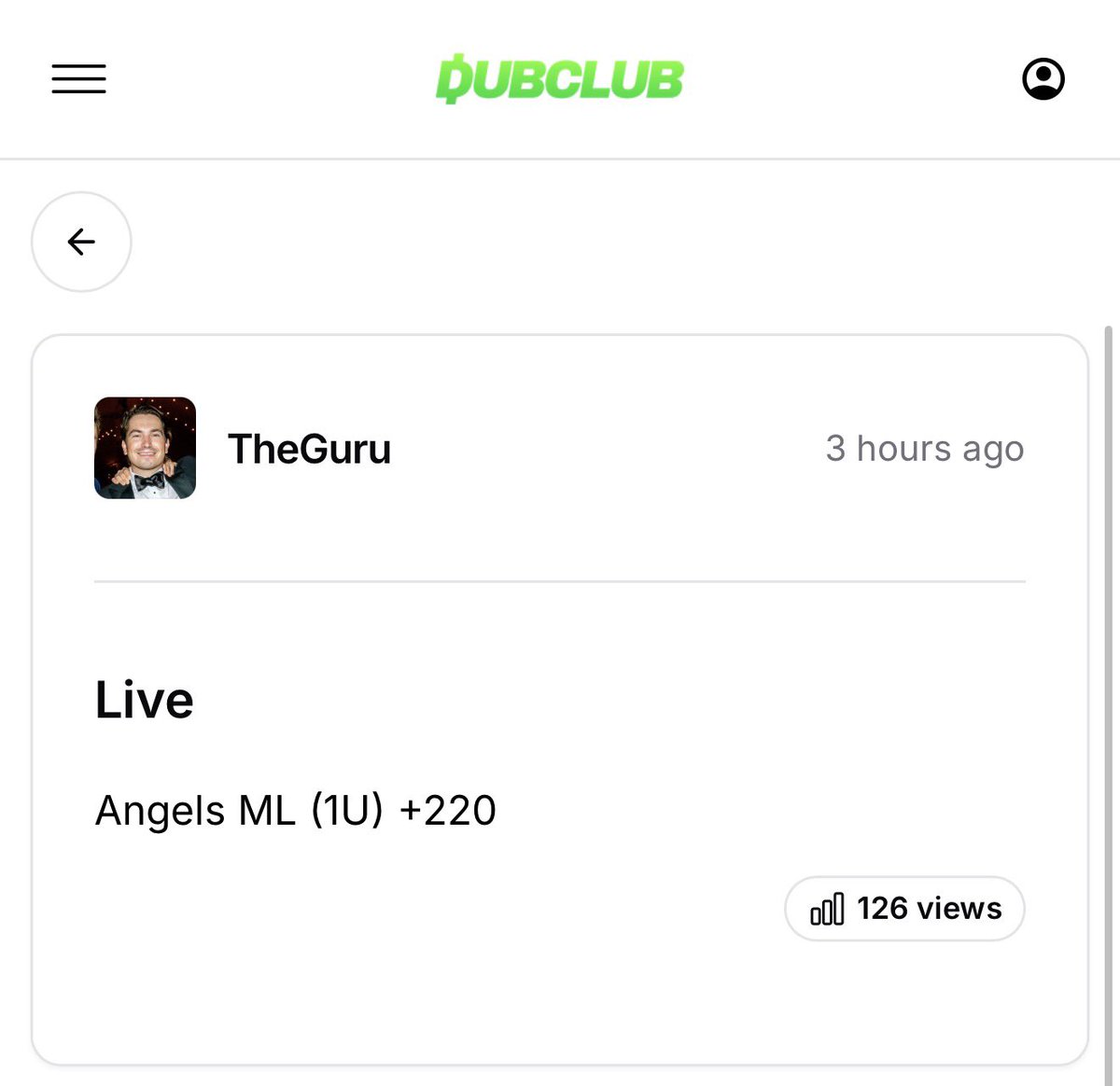 TheGuru's tweet photo. 💰💰💰💰💰

Angels ML (1U) +220 ✅✅

GIANT underdog winner! https://t.co/RHOPhQFjXU