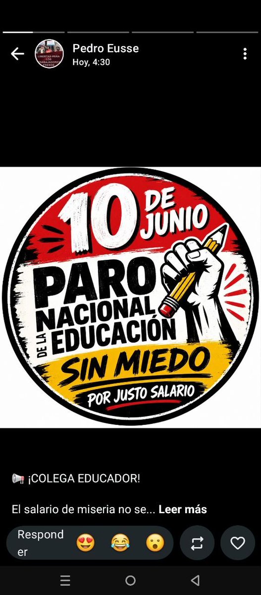 PSLVenezuela's tweet photo. Nos sumamos con nuestra agrupación sindical @CcuraV al #ParoEducativo10J #UnDiaPorLosDocentes https://t.co/sTvztN0u7w