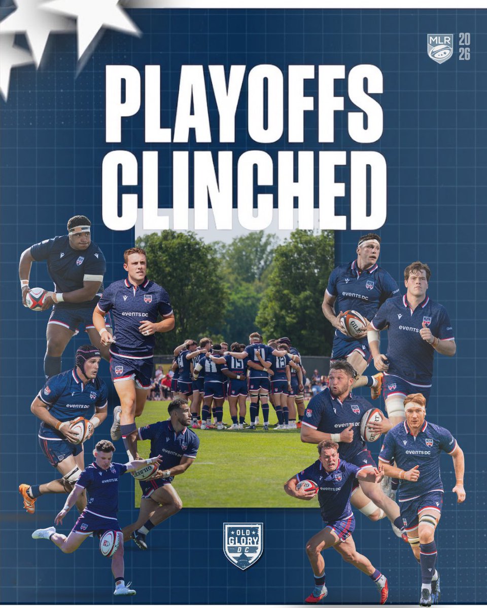 OldGloryDC's tweet photo. The OG boys are Chicago bound 🏆⭐️

📺 Tune in next Monday 6/15 as we go up against the Hounds in the semifinal 🏉

@usmlr | #MLR2026

#MLRPlayoffs2026 #OldGloryDC #DCSports https://t.co/zyqgHwiKEF