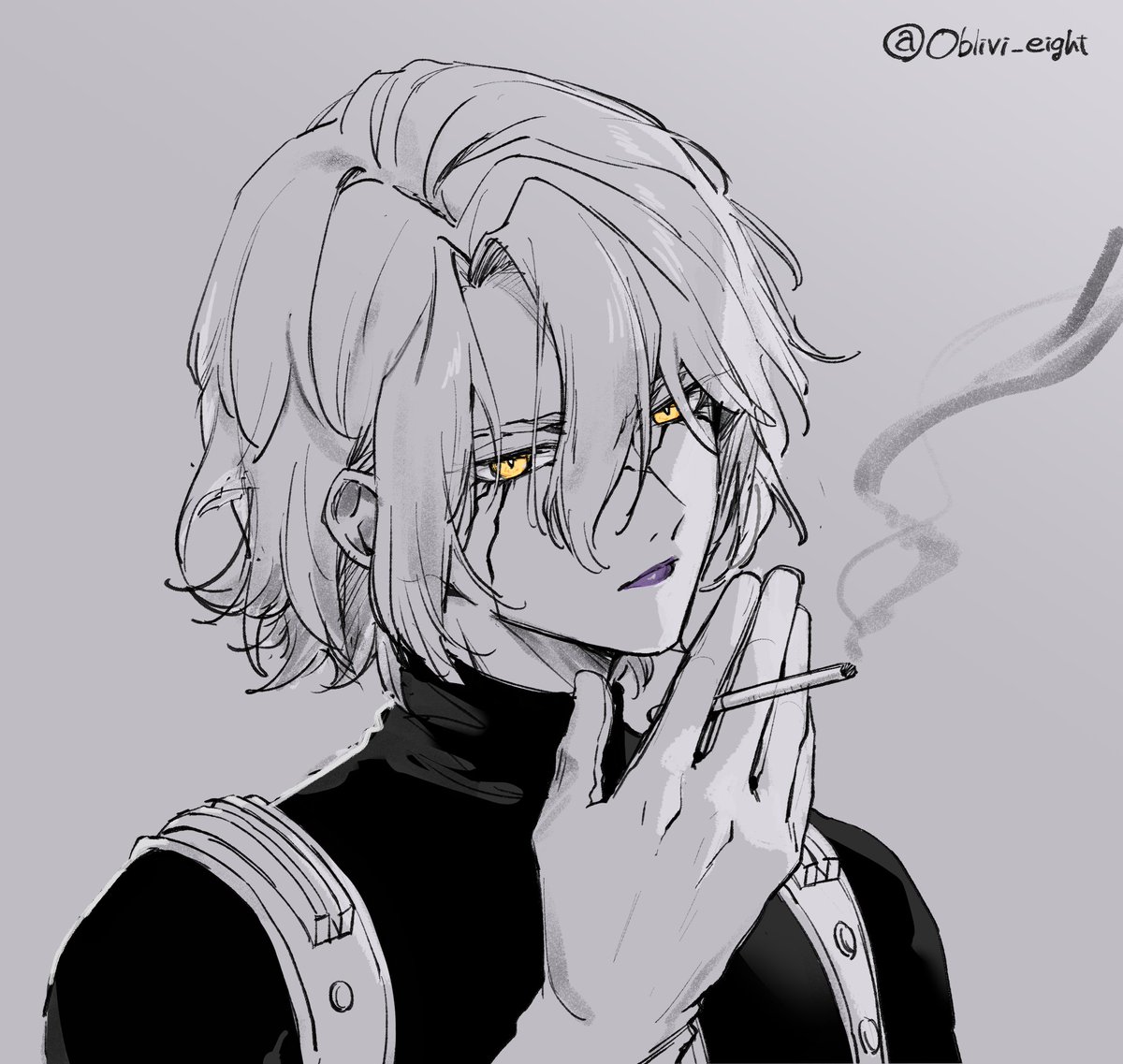 Oblivi_eight's tweet photo. #相互さん限定な上に遅筆だけどいいねしてくれた人の絵を描かせてもらうやつあーしもやりたい🎶
投稿直前に気がつきました、おろすの前髪だけでよかったんじゃんって……
ずっと「スの後ろ髪っておろすことなんてできるんですか？？」って苦戦してました https://t.co/OrPgjj2HFv