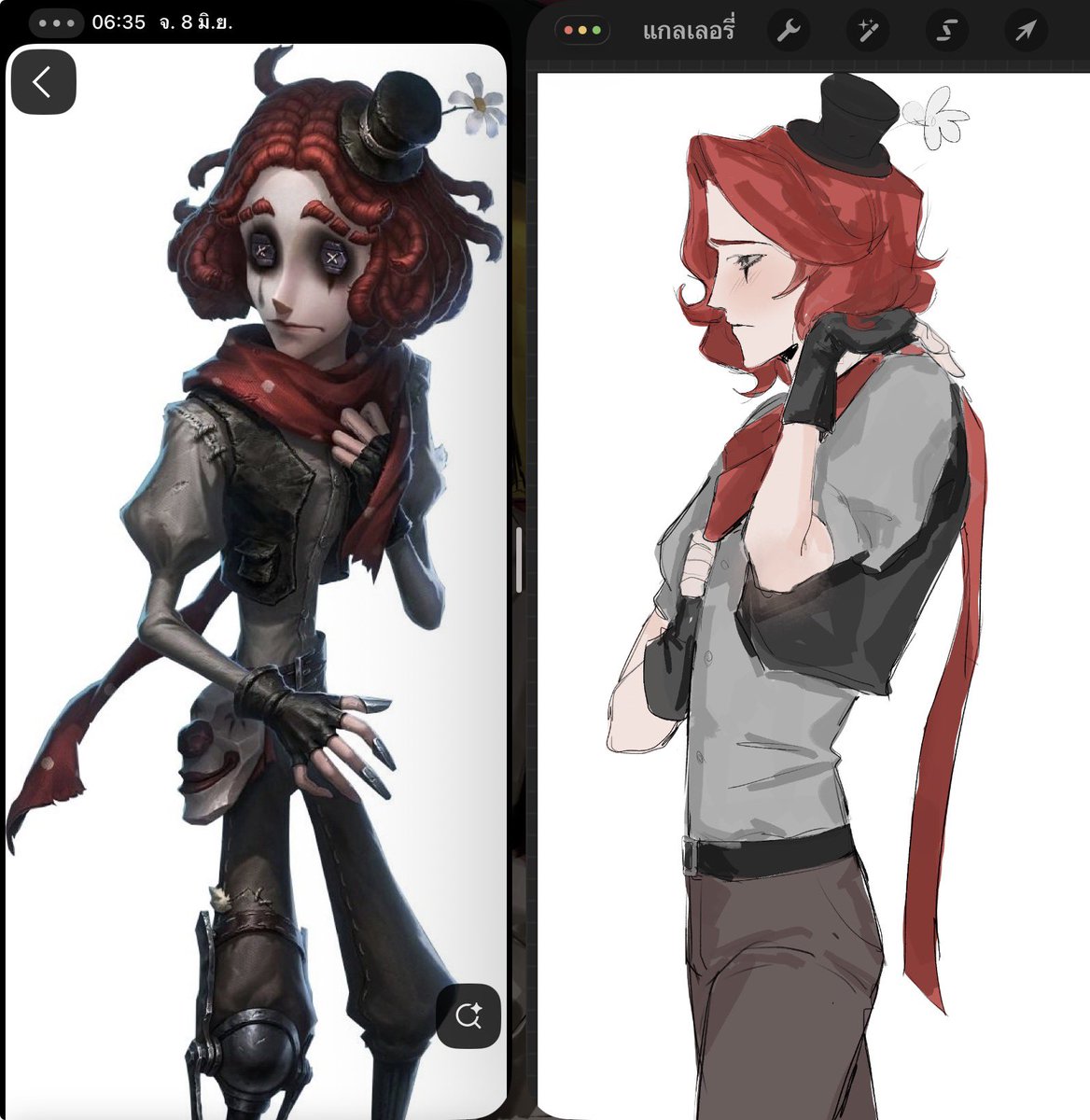 Fuchx_Cute's tweet photo. ไม่ค่อยมีไฟวาดเท่าไรแต่อยากวาดให้มากกว่านี้ชอบติดฟีลเต้อคนสวยนะน่ารักขนาดนี้
#WeepingClown https://t.co/PzjPr5EiKk