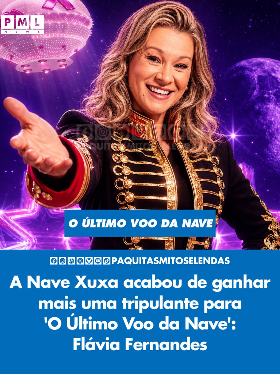 as_paquitas_'s tweet photo. A Nave Xuxa acabou de ganhar mais uma tripulante para O Último Voo da Nave: Flávia Fernandes.

▶️MATÉRIA COMPLETA AQUI:
https://t.co/wGZFyN2R6q

#paquitas #xuxa #flaviafernandes https://t.co/fhtsj8FNo3