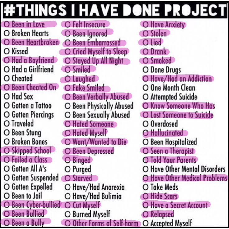 kiirameow's tweet photo. checked off more than 3 but holy shit looking back this is straight up corny but ill still do it, lwk crazy how i havent attempted yet.??? and no i wont self diagnose to check off that ONE. https://t.co/ZxrwRlFoJV