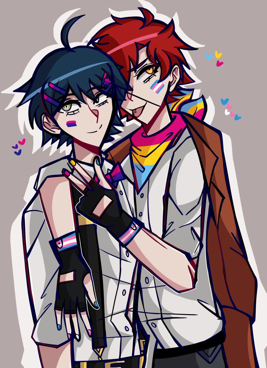 Vaal_kokos's tweet photo. #drdt happy pride month 1/8 <3 #danganronpadespairtime #xandermatthews #davidchiem #xanvid https://t.co/E8FeDr4ifA