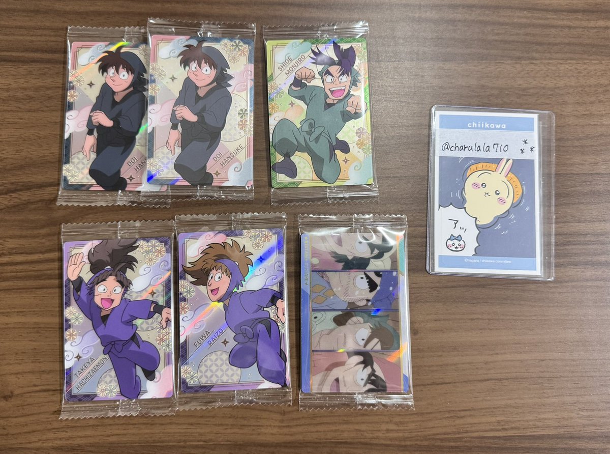 charulala710's tweet photo. 【交換】忍たま乱太郎　ウエハースの段

譲：画像1

求：善法寺伊作　小松田秀作　4年生
　　または異種　立花仙蔵　善法寺伊作　綾部喜八郎

郵送交換
お気軽にお声掛けください https://t.co/sDlxgNeDGC