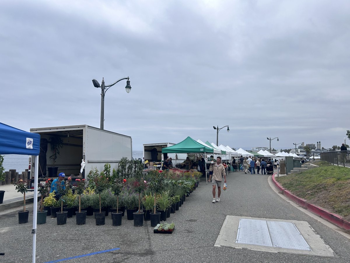 PeterBlenko's tweet photo. Farmers market by the sea🌱🌊 fresh finds and ocean air. #FarmersMarket #Fresh #Food #SouthBayLA https://t.co/ALv6jcgwYB