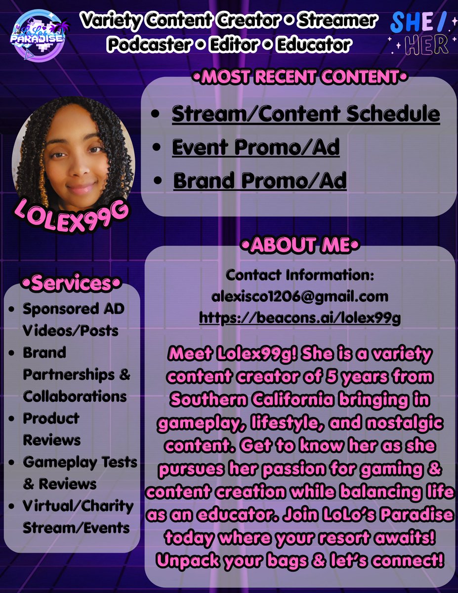 Lolex99g's tweet photo. 📢 New Month = A New Updated Media Kit 🎉‼️

I'm proud of the progress that has been made thus far! Let's continue to collab and work together to make amazing things happen 🙌🏾. 🤔 Could a tech brand be my next brand partnership? 🤞🏾👀 MANIFESTING IT! 

https://t.co/47z65pUJdN https://t.co/bFthvaXQVm