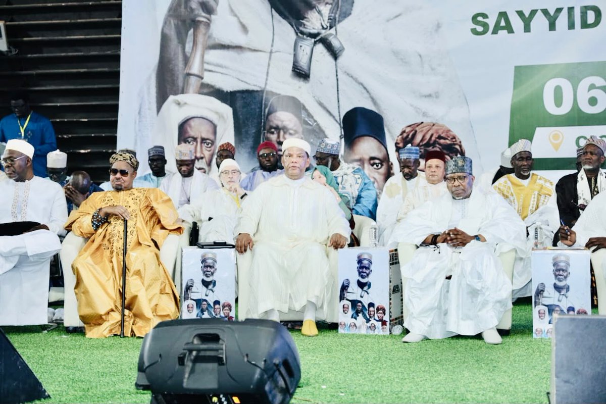 MoroccoInSEN's tweet photo. 06/06
1/2
SEM @nacirih12  a pris part au colloque international consacré à la vie, à l’œuvre et à l’école de Cheikh El Hadj Abdellah Niass, tenu sous le Haut Patronage de SM le Roi Mohammed VI, que Dieu L’Assiste, et du Président @PR_Diomaye, https://t.co/bZqER3VDyO