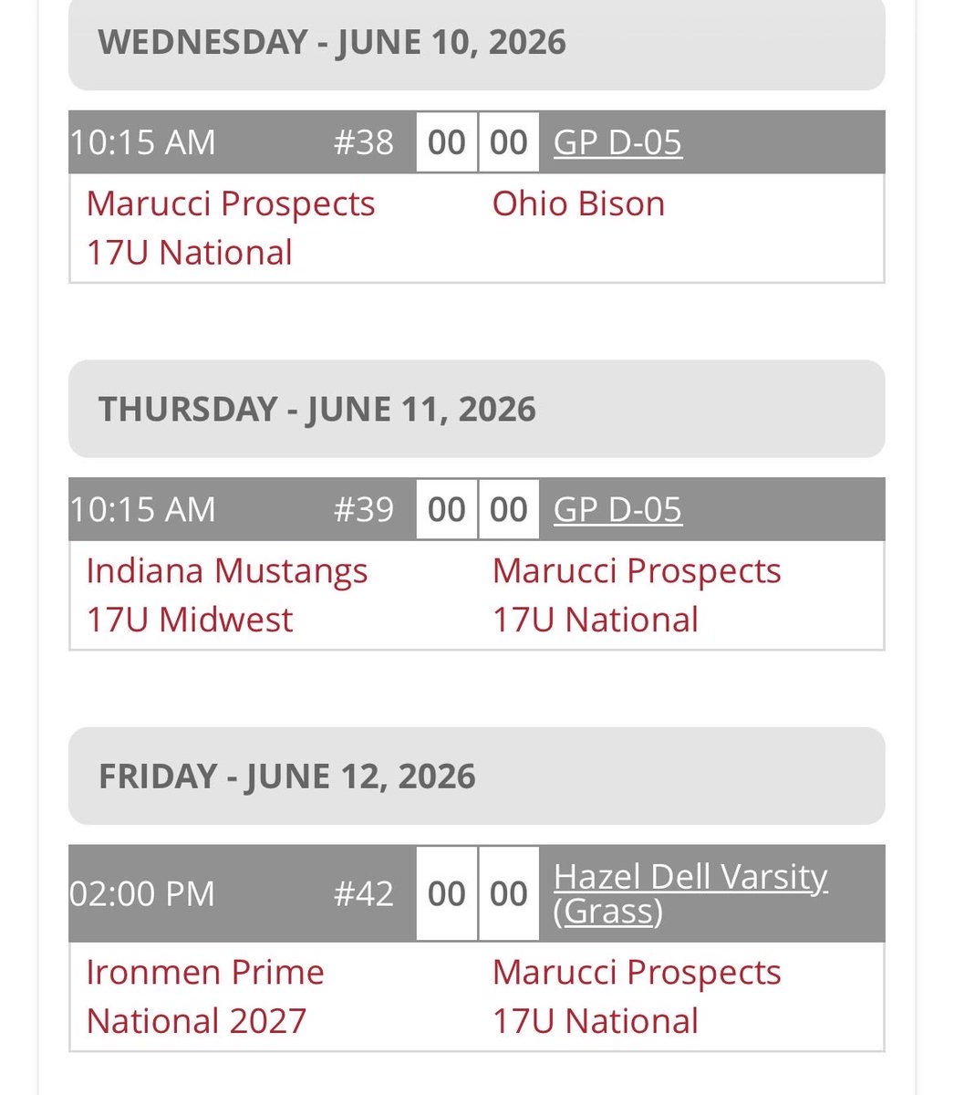 2027National's tweet photo. First tourney of the summer coming up this week. https://t.co/79oTvmtXLC