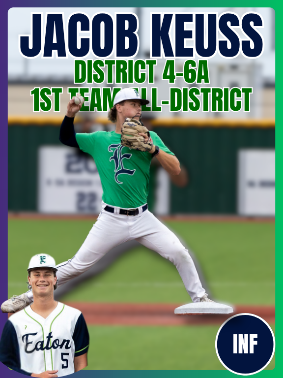 eatoneaglepride's tweet photo. Congrats to Jacob Keuss 
1st Team All District Infielder https://t.co/LCeScVoP8z