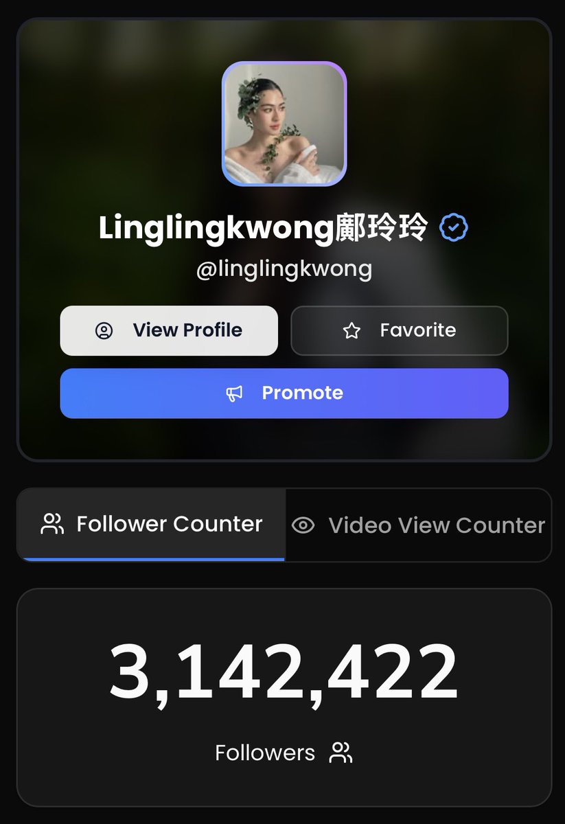 bigette03's tweet photo. Ling ling kwong followers update, lets help ling reach 3.2M followers. Lets increase her social media engagement to attract more endorsement.

https://t.co/EGlywCxrOd?…

#linglingkwong https://t.co/xETR2XvSZ5