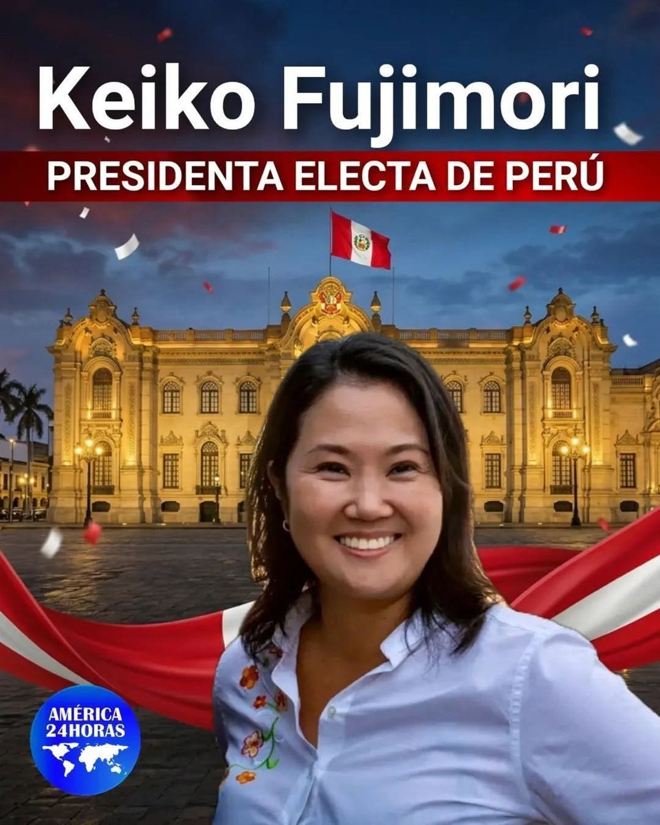 jorgeeduardoex1's tweet photo. Felicitaciones @KeikoFujimori 
Dios también ayude a Colombia 🇨🇴. https://t.co/9FEdzeoRaE