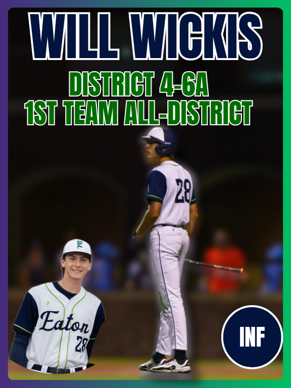 eatoneaglepride's tweet photo. Congrats Will Wickis 
1st Team All District Infielder https://t.co/fHXzXv3nRF
