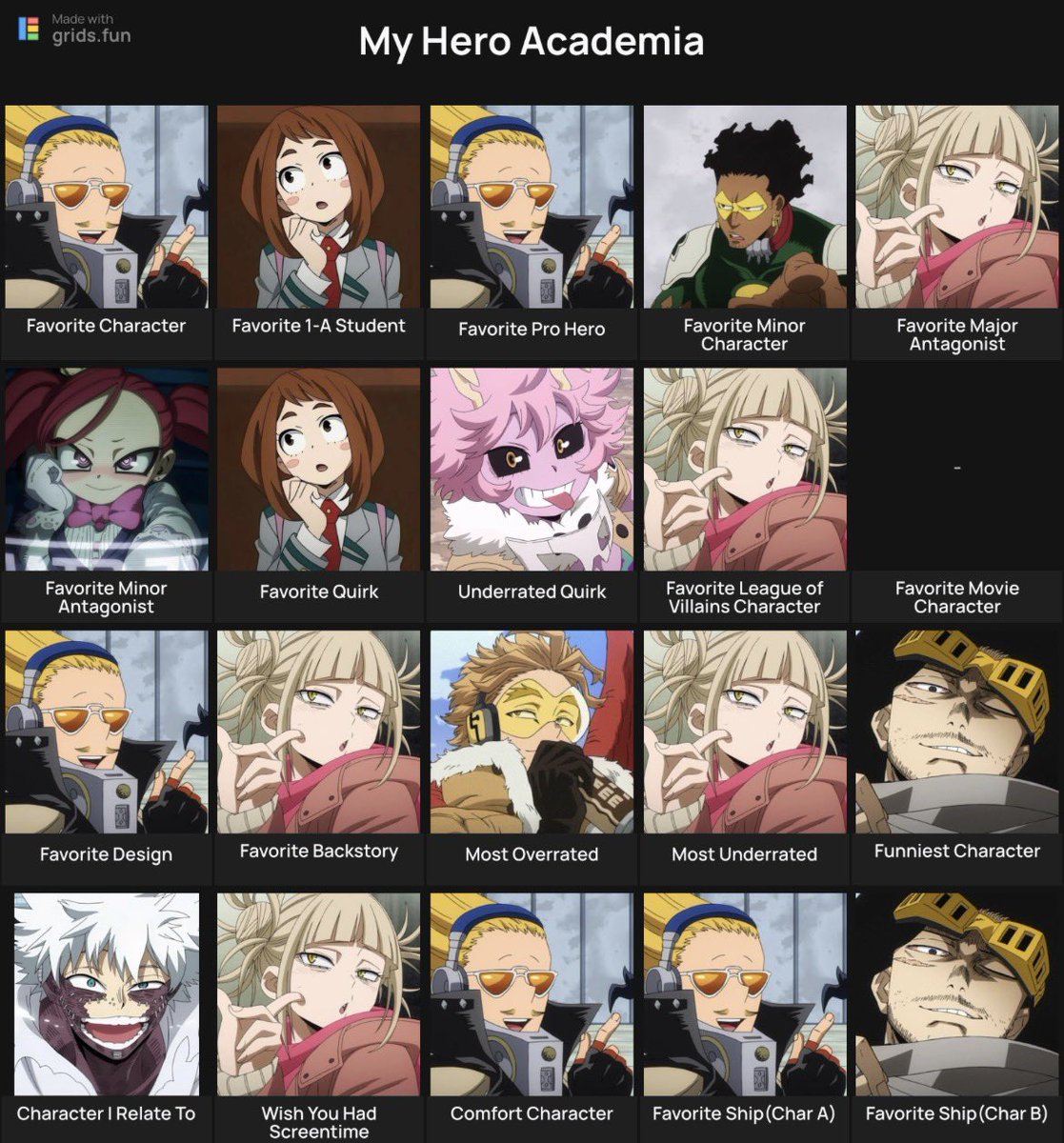 pupstatic's tweet photo. Doing this but I have obvious favorites and I have also not watched the movie yet https://t.co/PaOY8knYcn