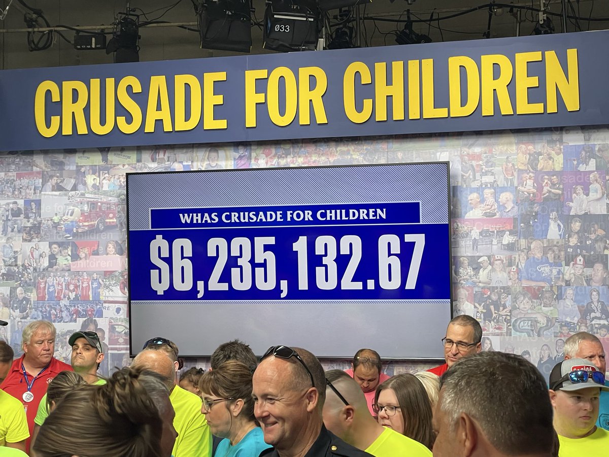 CrusadeChildren's tweet photo. THANK YOU #kentucky &amp; #indiana!!! $6,235,132.67!!! 100% for the kids!!! https://t.co/sgKsc9Ltuo