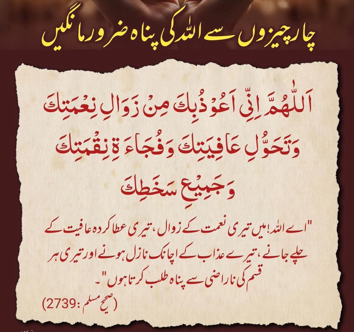 its__shai's tweet photo. #آج_کی_حدیث
#نبی_ﷺکافرمان https://t.co/TwtdGsiZWL