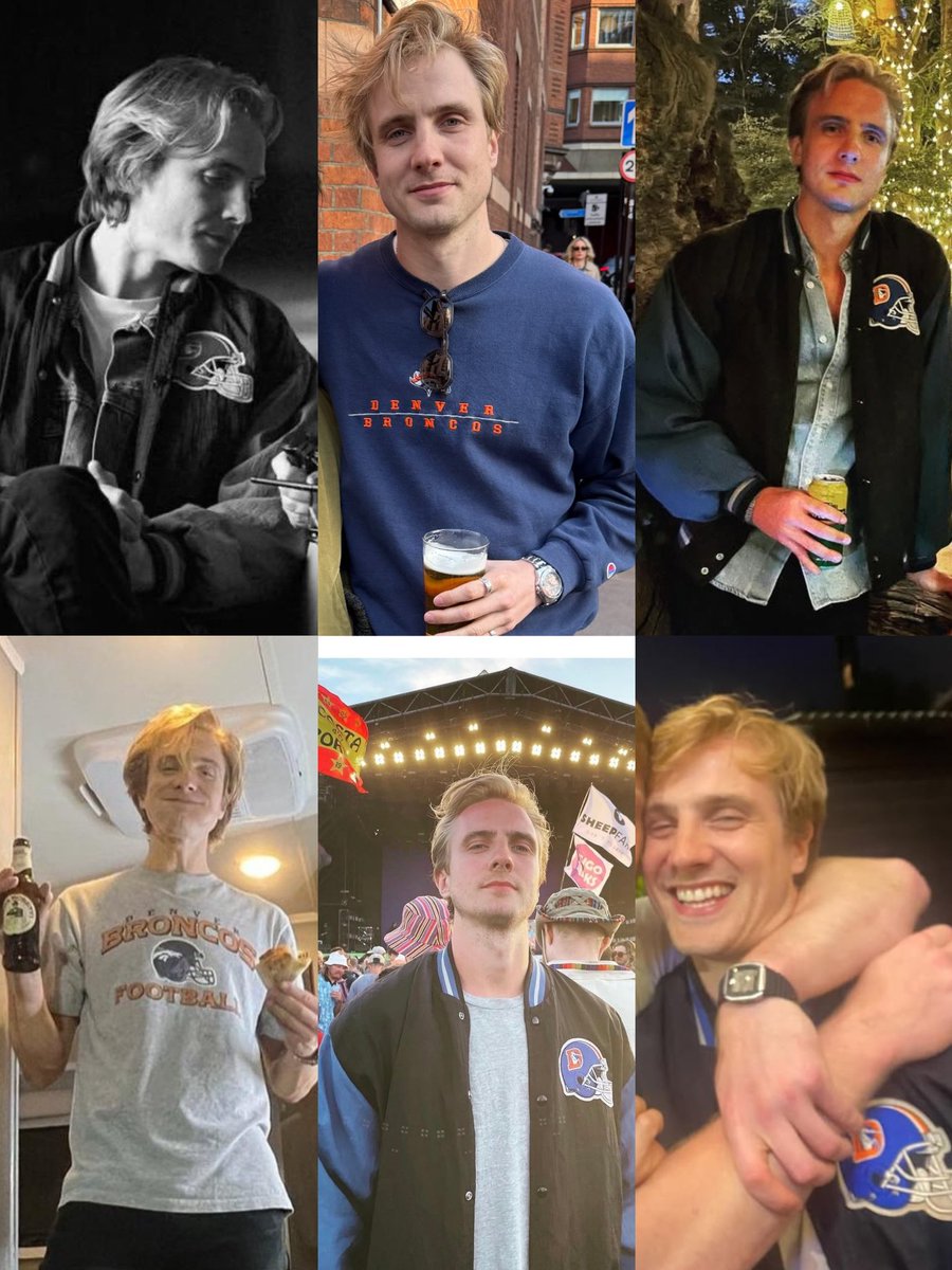 blossomEtheria's tweet photo. never seen henry ashton in british football gear but he's a diehard denver broncos US football fan 🏈 https://t.co/acaS1MBxba