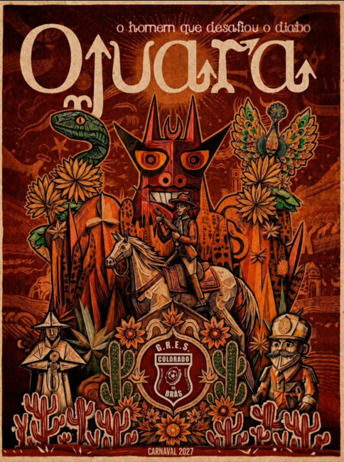 fabiomstella's tweet photo. 🎭 A Colorado do Brás vai trazer "Ojuara: O homem que desafiou o diabo" pro carnaval de 2027.

Desenvolvido por David Eslavick, o tema que já foi filme em 2007 no filme "O homem que desafiou o diabo" dirigido por Moacyr Góes e Zé Araújo/Ojuara interpretado por Marcos Palmeira https://t.co/g8qsUS6hQC