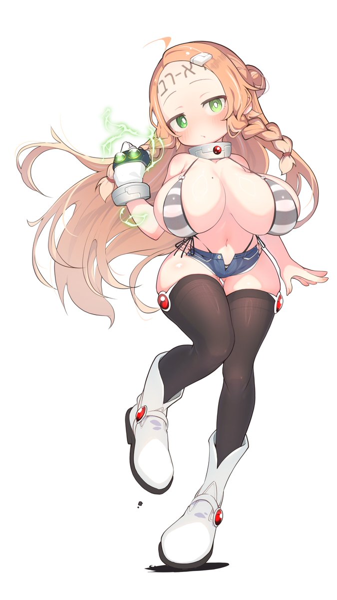 hiero_osie4's tweet photo. コンバーチブル田中様【@T_anaka_Kanata】に、ゴーレムなオリキャラの「ラーラ」ちゃんを創造していただきました！　ちっちゃおっきエッロ無知ムチ🤗 https://t.co/nowTTZ5cXv
