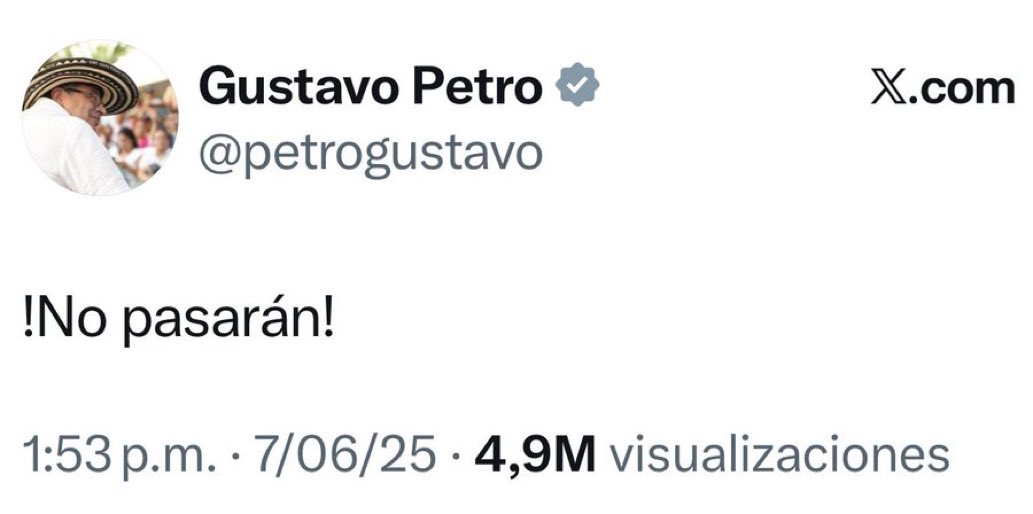 RenataSokolov's tweet photo. Mataron a Miguel Uribe porque era el mayor opositor de Petro. https://t.co/wv29C9slQ5