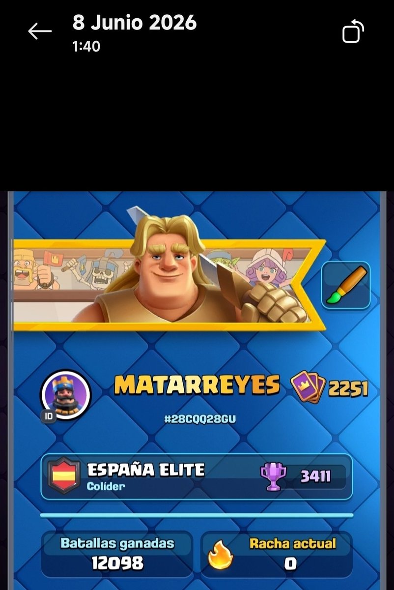 MATARREYES___'s tweet photo. After 586 consecutive days of logging in and winning at least one match every day, I finally lost my streak.
The truth is, I didn't forget.
For the first time, I simply didn't care enough to log in. @ClashRoyale https://t.co/vCSry8WG6M