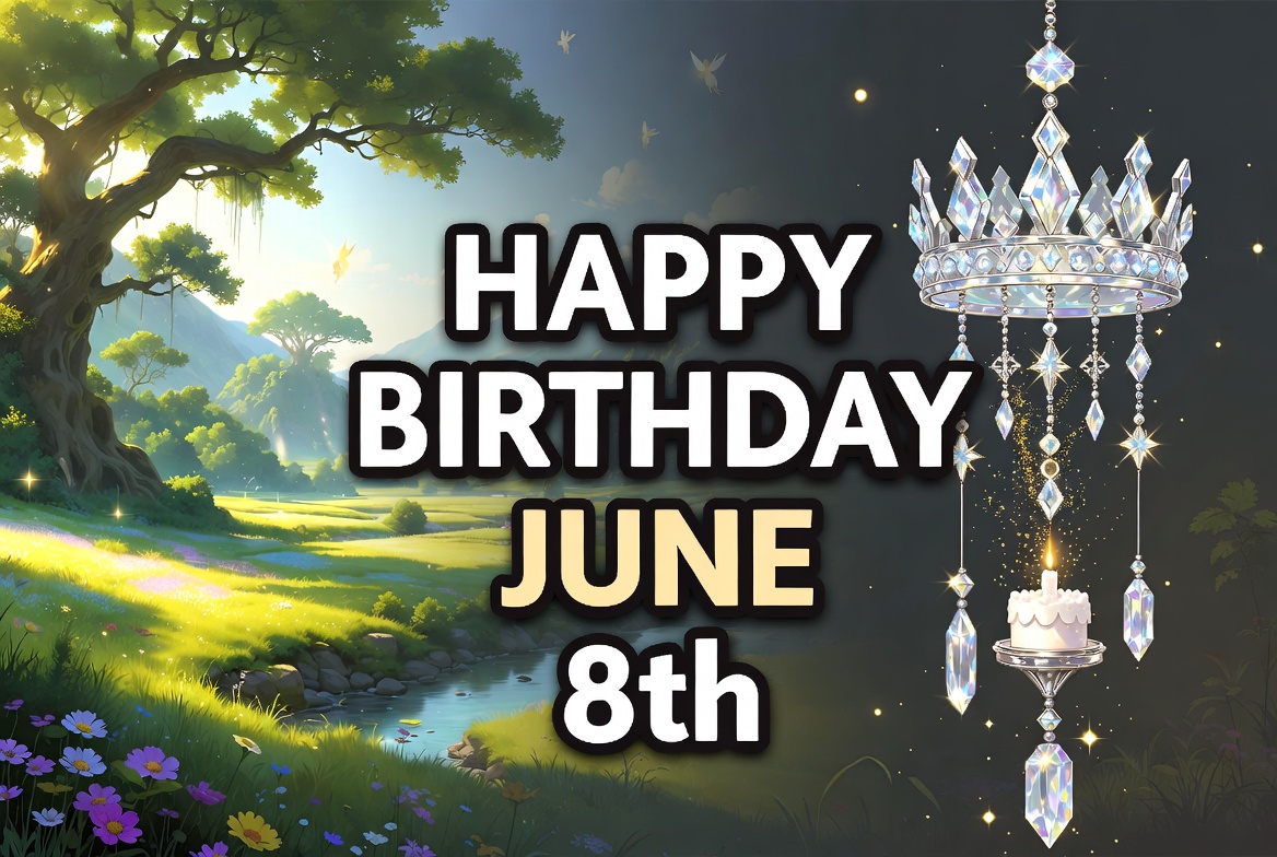 HBDMagic_US's tweet photo. To the adventurous and free-spirited Gemini souls born on June 8th: The silver chimes are playing a melody of pure freedom just for your heart today! 💎🔔

2026 is officially unlocking your Angel Number 5 portal—bringing unexpected opportunities, wild adventures, and the courage to release all fears. It's time to fly! 🌌✨

Your full 3D Pixar birthday celebration journey is waiting in the replies below! 👇🎂

#June8th #GeminiSeason #AngelNumber5 #CrystalValley #GoodVibesOnly #TimeToFly #Manifest2026