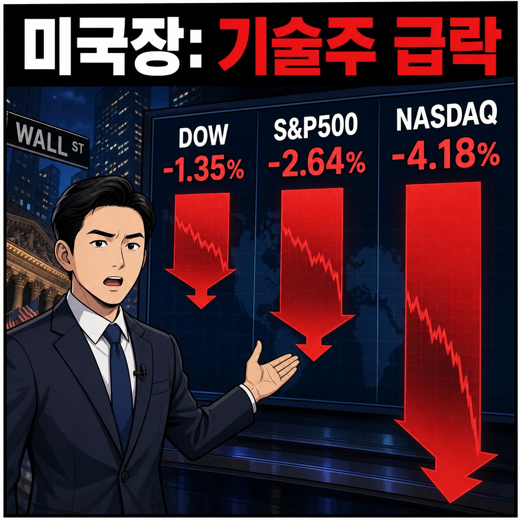 bincompleteness's tweet photo. 개장15분전! 
오늘의 증시상황 체크하고 들어가세요^^

1. 국내증시
• KOSPI 8,160.59 / -5.54%
• KOSDAQ 1,002.44 / -4.50%
• 오늘 개장 전 톤: 미 기술주 급락 + VIX 급등 영향으로 성장주·반도체 부담. 유가 하락은 인플레 완화 재료.

2. 미국장
• Dow 50,866.78 / -1.35%
• S&P500 7,383.74 / -2.64%
• Nasdaq 25,709.43 / -4.18%
• 핵심: 나스닥 낙폭이 가장 큼. 리스크오프 확산.

3. 국제정세 / 지정학
• 중동·호르무즈 리스크는 에너지 프리미엄 변수.
• 북중 관계, 관세/공급망 이슈도 아시아장 심리 부담.
• 시장은 “안전자산 선호 vs 원자재 되돌림”이 섞인 상태.

4. 유가·원자재
• WTI $90.54 / -2.69%
• Brent $93.09 / -2.04%
• Gold $4,365.30 / -2.47%
• Silver -6.34%, Copper -3.48%
• 달러 강세·차익실현 압력으로 원자재 전반 약세.

해외 참고
FTSE +0.08%, DAX -0.75%, CAC -0.32%, EuroStoxx50 -0.68%, VIX +39.68%.
출처
• Yahoo Finance chart API: KOSPI/KOSDAQ, 미국 3대 지수, 유��� 지수, VIX, 원자재 선물
• MarketWatch: S&P500·Nasdaq 급락 보도
• https://t.co/GRky2KxVWv: WTI/Brent 가격표
• Google News RSS / Reuters