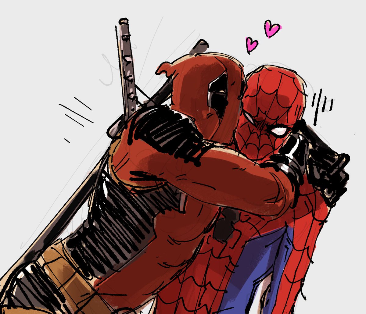 sushiisiu's tweet photo. Bro get off #spideypool https://t.co/DbfBuIxe0O