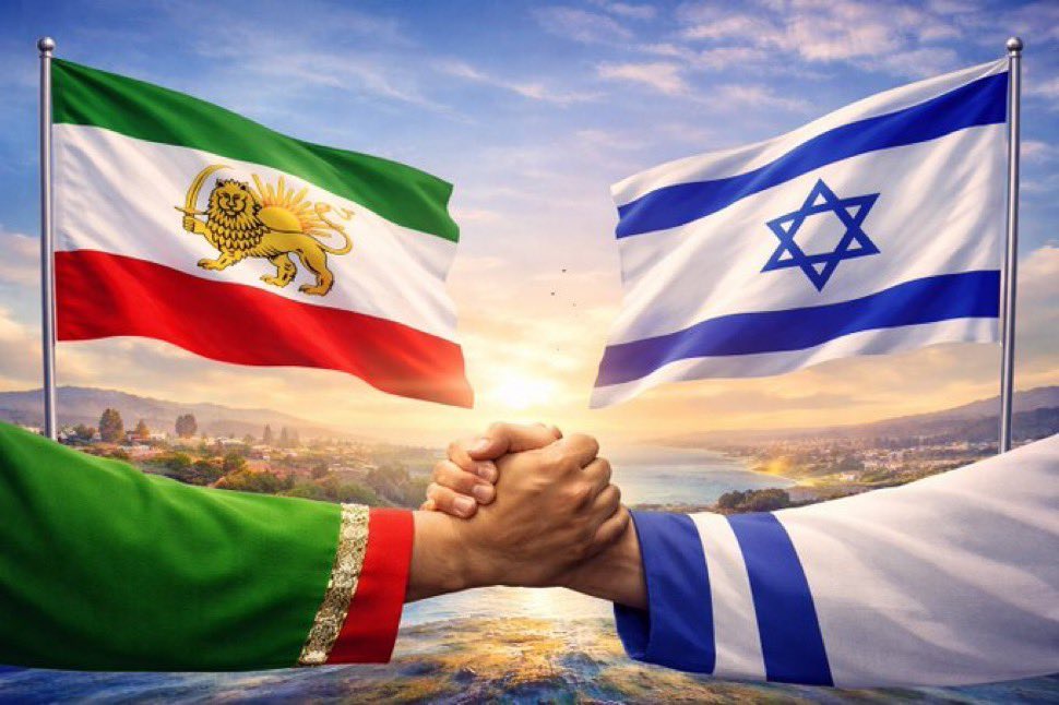 CatLady280's tweet photo. @LionsOfZion_ORG Iranians stand with Israel!
Finish the job Bibi joon! 
#JavidShah‌‌‌‌‌ https://t.co/4psmjUnX3y