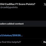 Photo by Did Cadillac F1 Score Points? (@caddypoints)