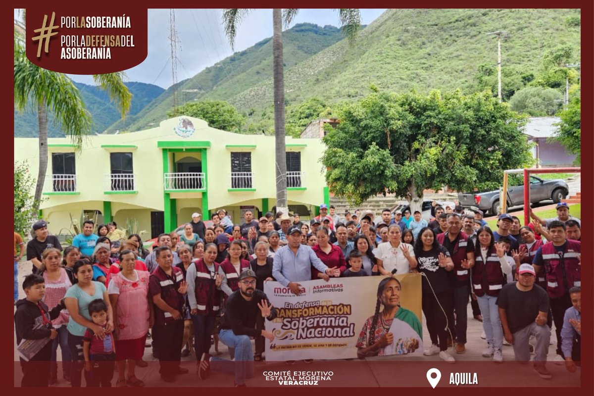 EstatalComite's tweet photo. 🇲🇽 En Aquila llevamos a cabo la Asamblea Informativa por la Defensa de la Soberanía, un espacio de diálogo, reflexión y participación donde reafirmamos nuestro compromiso con la Transformación de México.

#PorLaDefensaDeLaSoberanía
#PorLaSoberanía https://t.co/5yQjSBwEWI