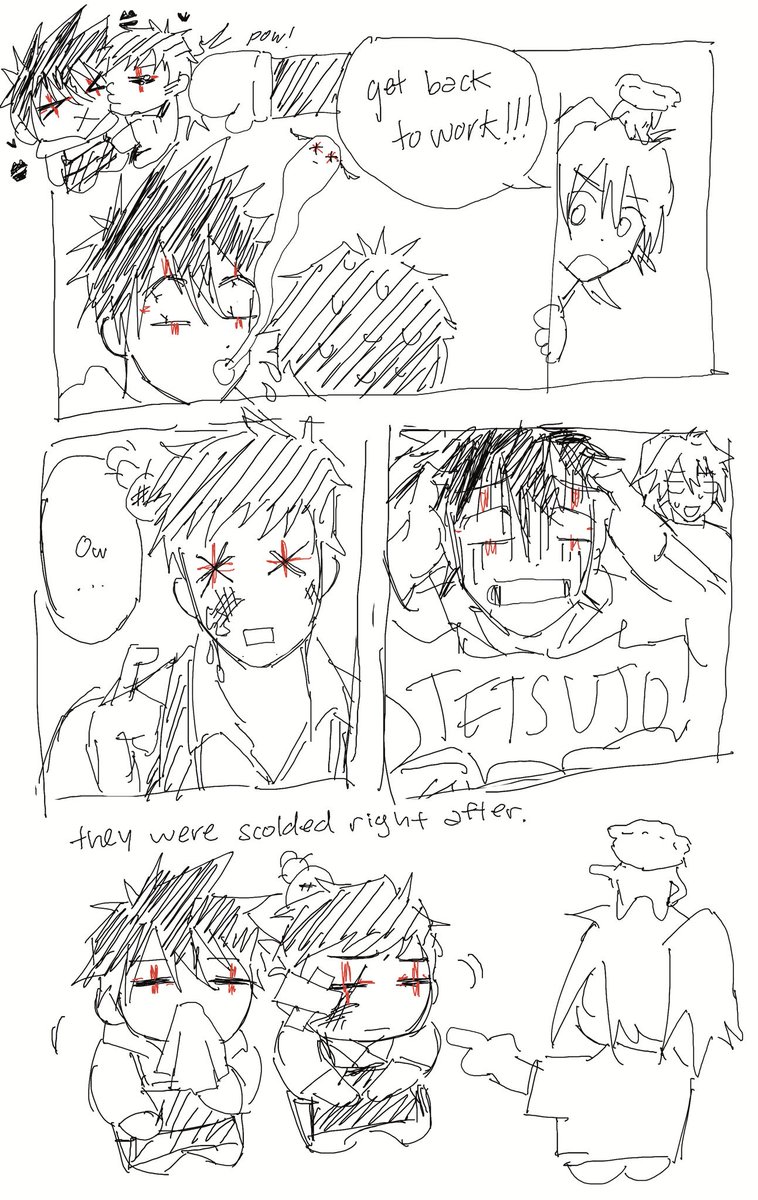 bonelessrey's tweet photo. post canon tetsudoku comic sketch #dorohedoro https://t.co/TnszLoWGz8