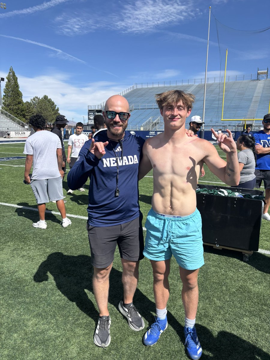 NicoPanelli2323's tweet photo. Had a great time at the UNR camp today.  @NevadaFootball  I was blessed to be named a top performer of the camp and was named camp’s fastest man in a 3-way tie along with @JosephZuccarini ! Excited to keep working! @jim_mastro @CoachChoateFB @JOHNSON35BOY @CoachBartolone @BJ_Robrtsn @Joey_thomas24_ @Coach_JLoeffler @AustinDArmond @CoachPayam @marner_28 @carllaGronejr @misseybryce @Coach_Avina @coachbutler1960 @coachhatem @coachboom_acu @PrepRedzoneNV