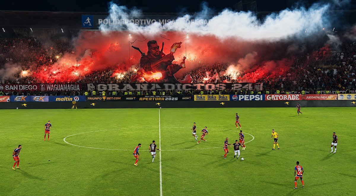 yosoyfutven's tweet photo. Granadictos 24 barra del Carabobo FC en la Final del Apertura 2026 de la Liga FutVe ante Academia Puerto Cabello https://t.co/zF34we2ASQ