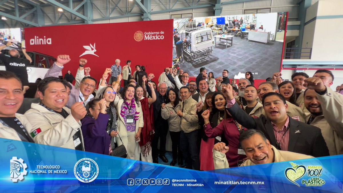 TecNM_MX's tweet photo. #OrgulloTecNM
Hoy México escribe una nueva página en la historia de la innovación tecnológica con la presentación de Olinia, el vehículo eléctrico desarrollado como parte de un proyecto estratégico nacional encabezado por nuestra Presidenta de México, Claudia Sheinbaum Pardo, y https://t.co/PthQ064ZGy