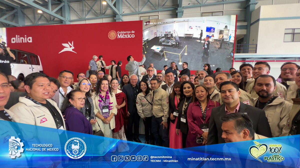TecNM_MX's tweet photo. #OrgulloTecNM
Hoy México escribe una nueva página en la historia de la innovación tecnológica con la presentación de Olinia, el vehículo eléctrico desarrollado como parte de un proyecto estratégico nacional encabezado por nuestra Presidenta de México, Claudia Sheinbaum Pardo, y https://t.co/PthQ064ZGy