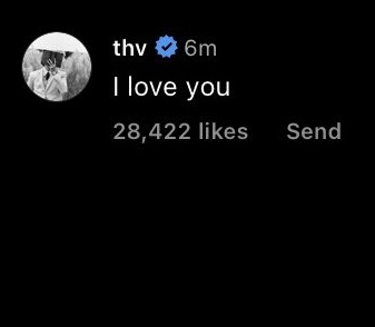 vmnjieun's tweet photo. no one will ever understand the damage this post and taehyung's comment did to me https://t.co/un2bzlNSgt